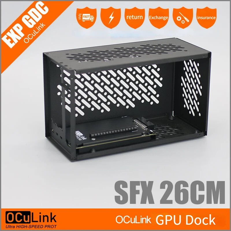 External Gpu Dock Pcie 4.0 Oculink - Custodia in alluminio OCuLink Oculink pci-e