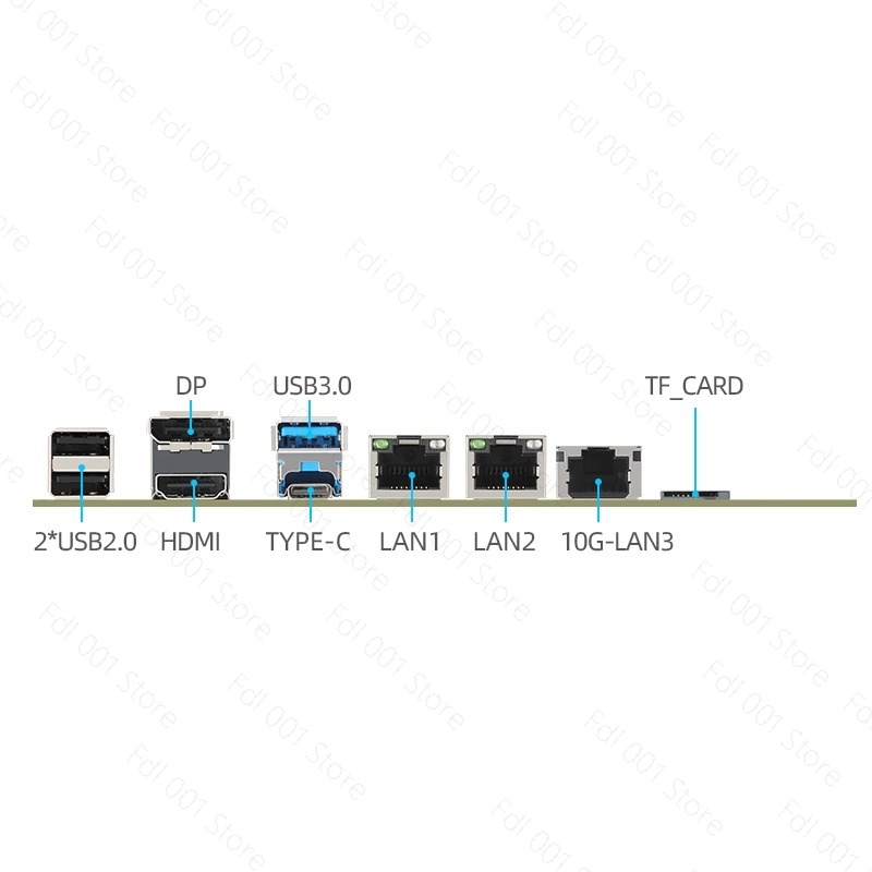Nas Motherboard N100 6 Sata - Scheda Madre N100 Dual 2.5G 10G