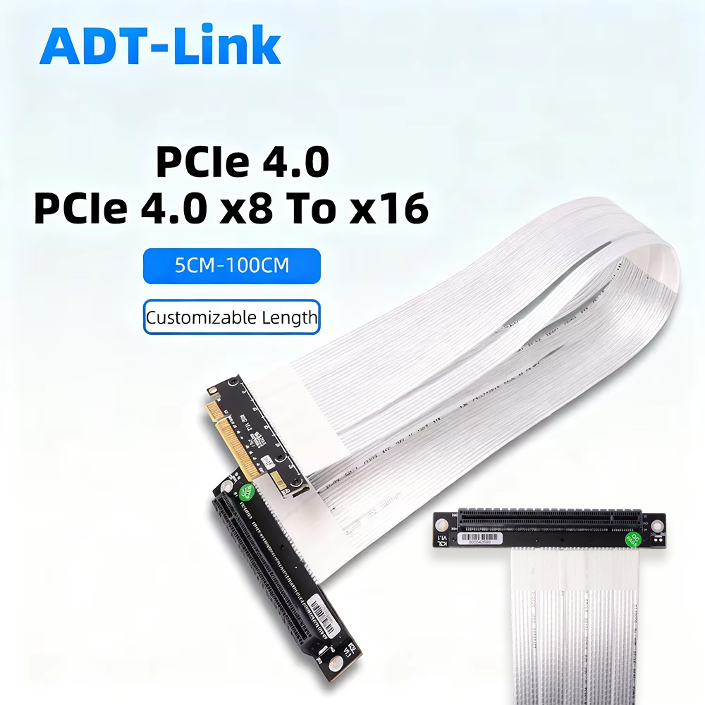 Pcie 4.0 X16 Riser Cable 90 Degree - ADT-Link PCIE 4.0 3.0 X8 a