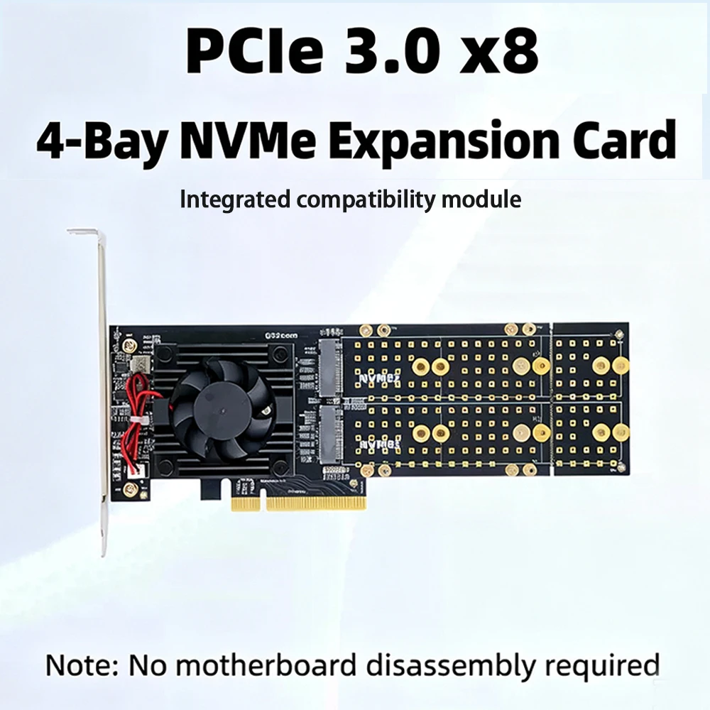 PLX8747, scheda di espansione  - Quad M.2 Nvme Pcie Bifurcation Card recensione e prezzo
