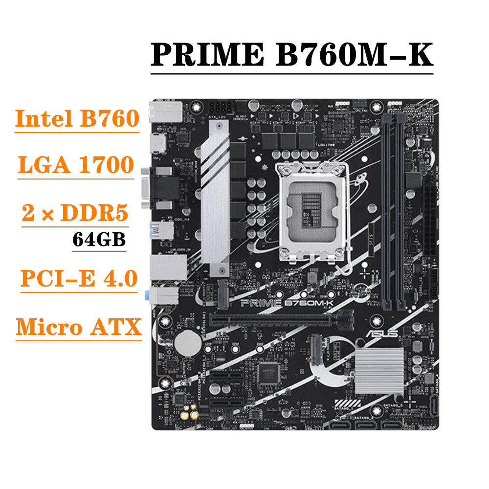 Scheda Madre ASUS PRIME B760M- - Lga 1700 Ddr5 Itx Motherboard recensione e prezzo